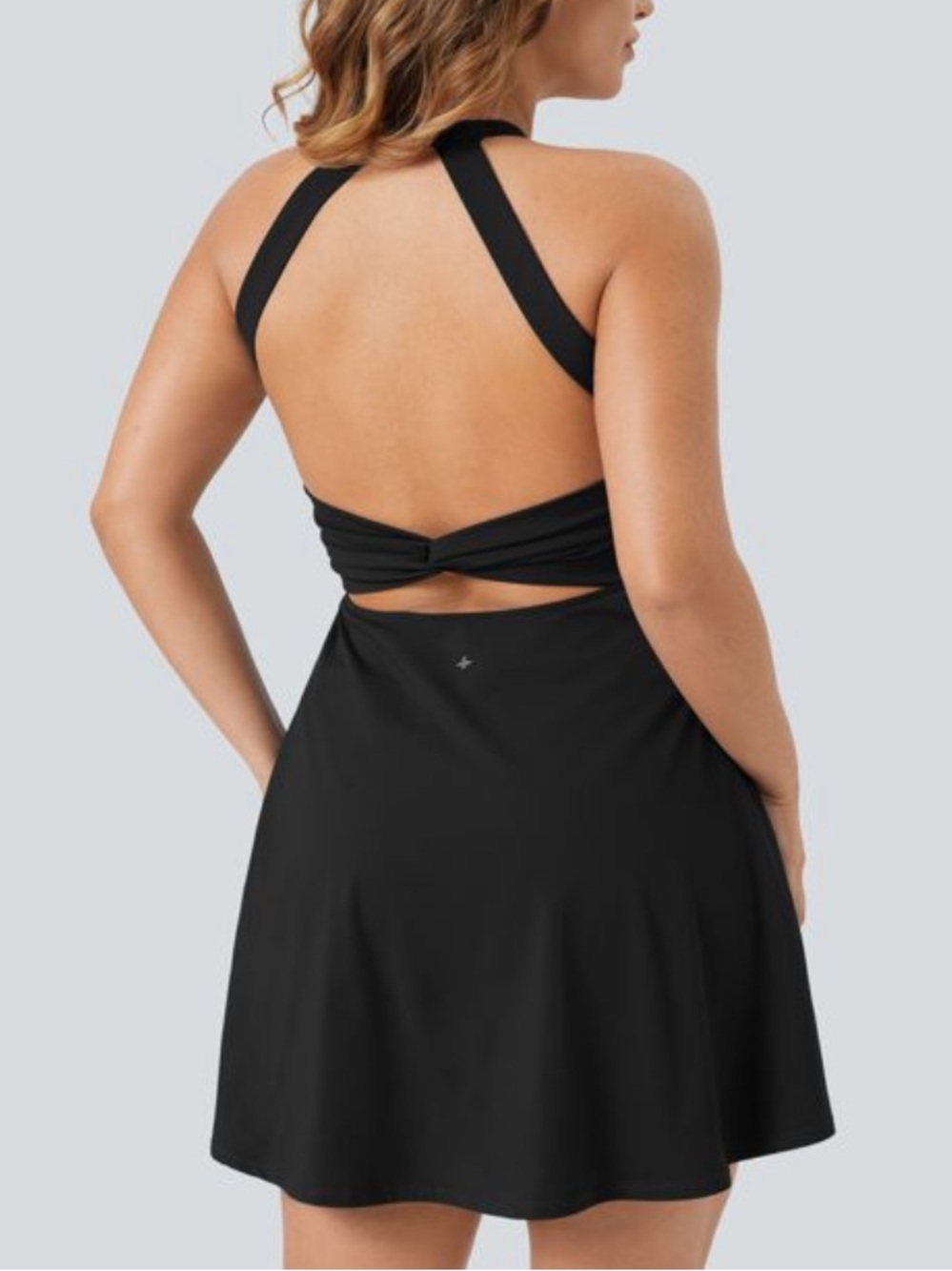 Halara Black Plus-Size Softlyzero Active Wear Barre Ballet Dance Dress Sz 3x - Picture 11 of 13